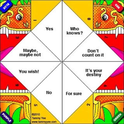 Paper Fortune Teller Ideas