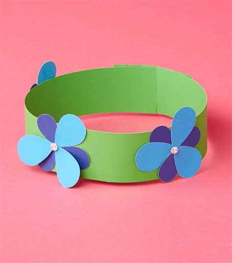 Paper Headband Templates with Flowers