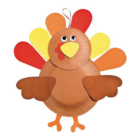 Paper Plate Turkey Template