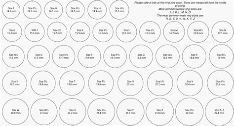 Paper Ring Sizer Tool