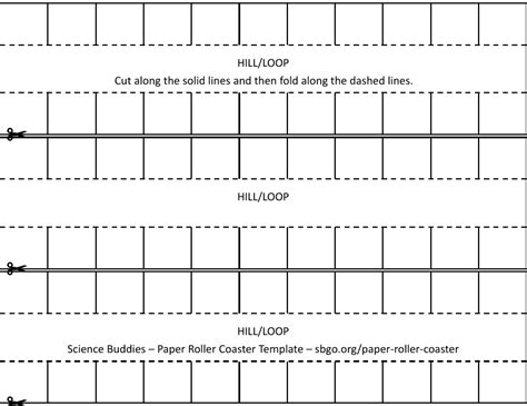 Paper Roller Coaster Templates