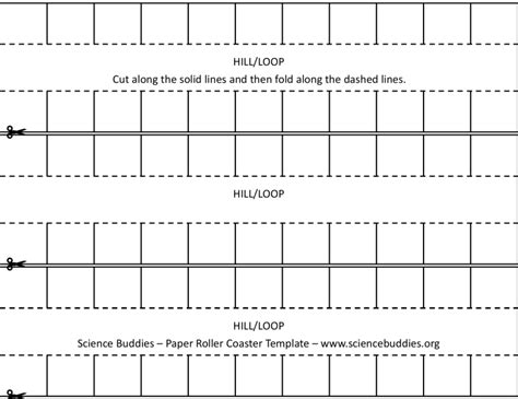 Paper Roller Coaster Templates