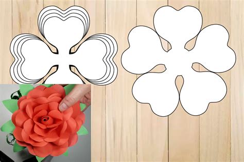 Paper Rose Templates Cut Out