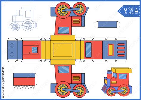 Paper Train Templates Activity