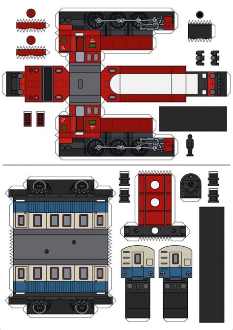 Paper Train Templates Inspiration