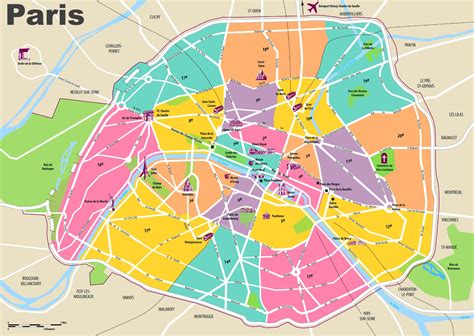 Paris Map Layout