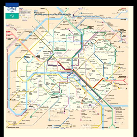 Paris Metro Map Download