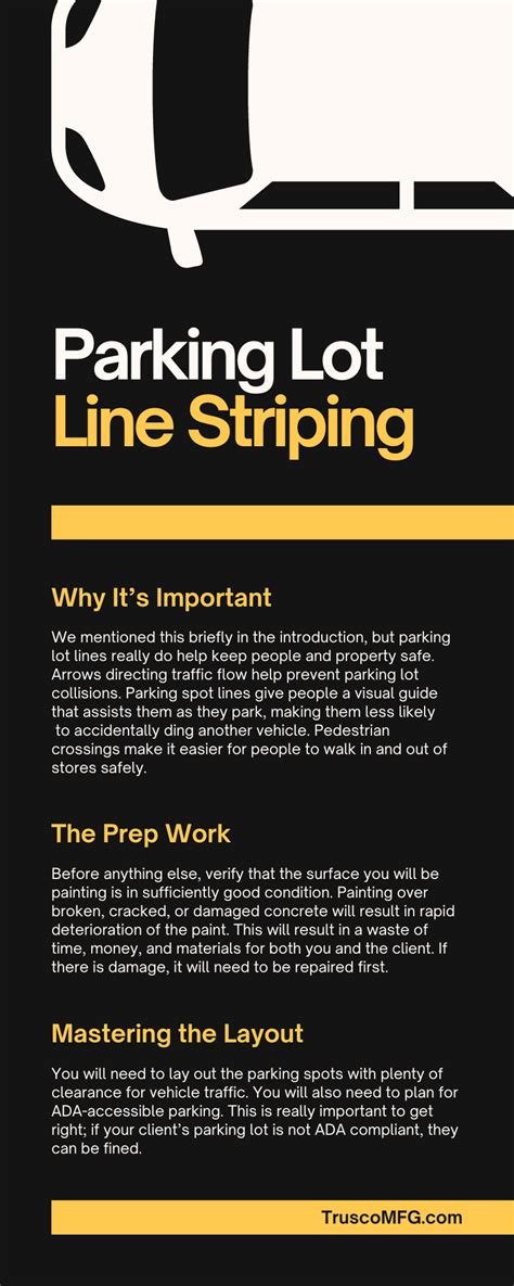 Parking lot striping basics