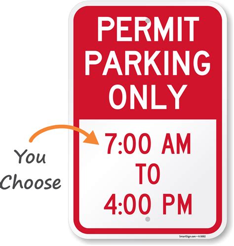 Parking Permit Signs