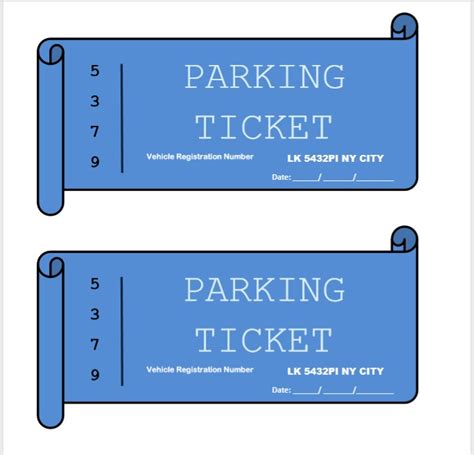 Parking Ticket Template