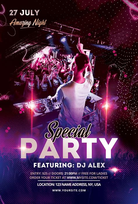 Party Flyer Templates Free