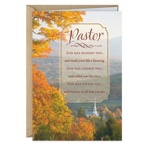 Pastor Anniversary Card Sample