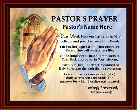 Pastor Anniversary Prayers