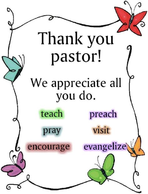 pastor appreciation templates