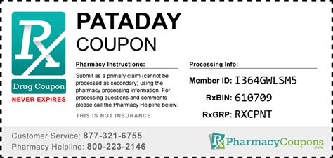 Pataday Discount Card