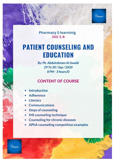 Patient Counseling and Education Policies