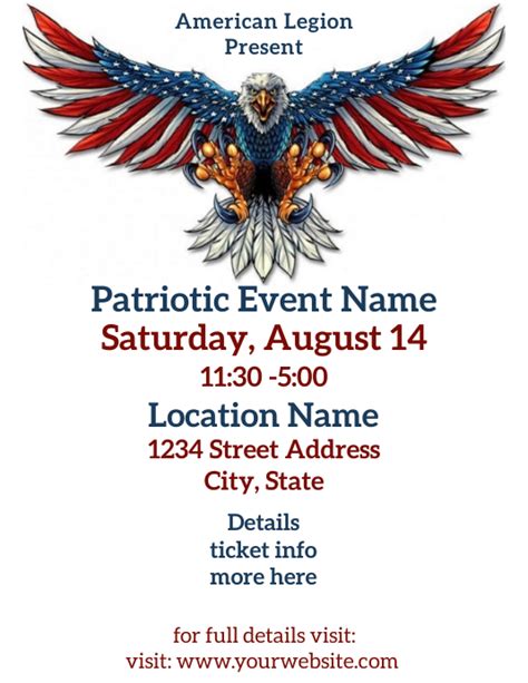 Patriotic templates for events