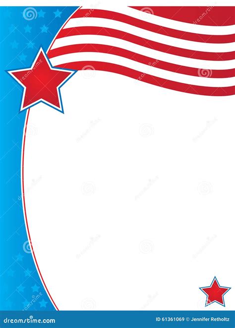 Patriotic templates for marketing purposes