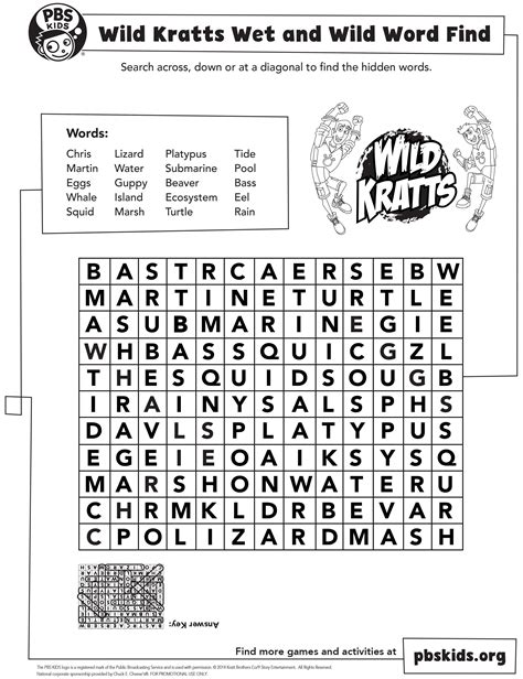 PBS Kids Printables for Elementary School