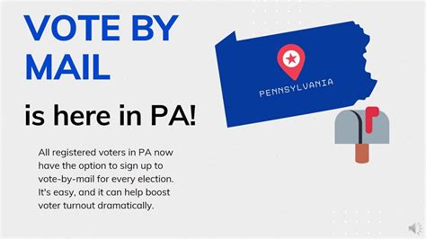 Pennsylvania Vote By Mail Application