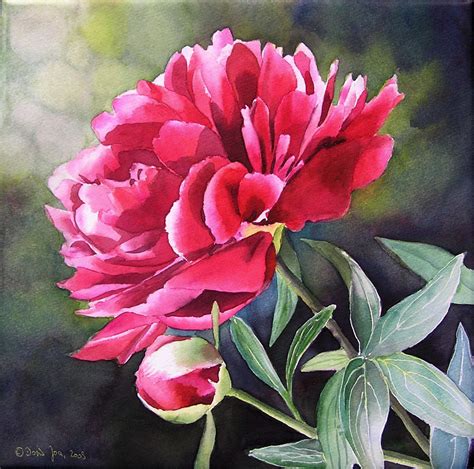 Description of Peony Flower Dot Art