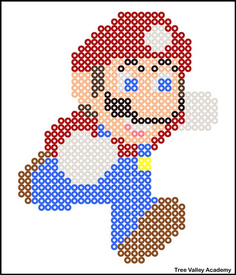 Perler Patterns Mario