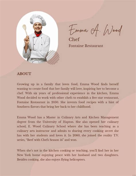 Personal Chef Template 5