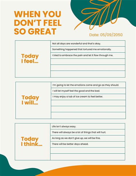 Personal Diary Template