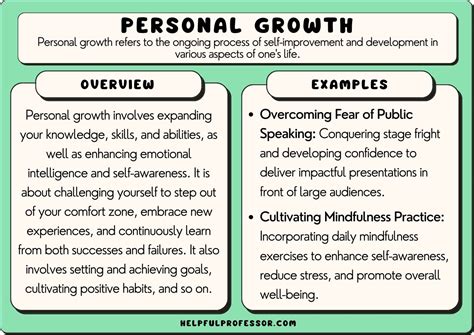 Personal Growth Example