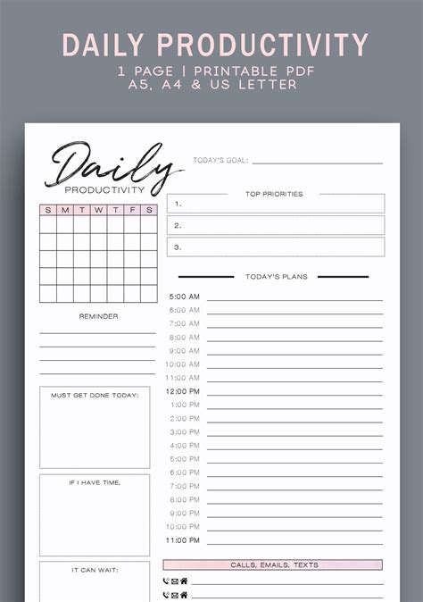 Personal Productivity Template