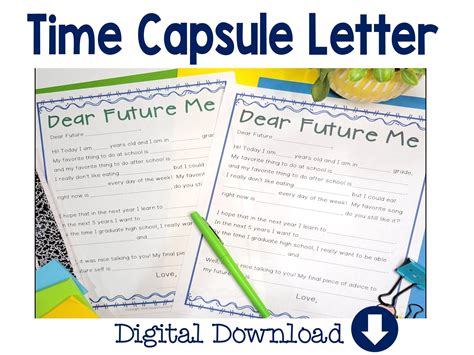 Personal Time Capsule Letter Image