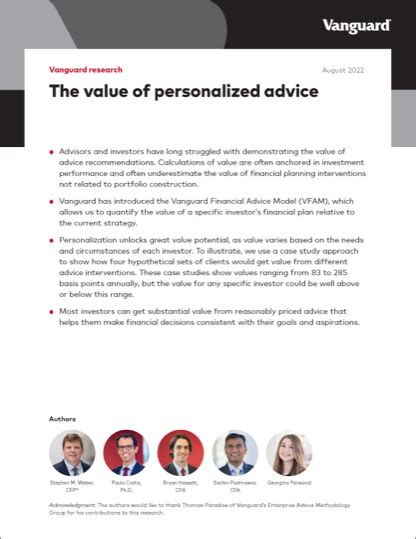 Description of Personalized Advice