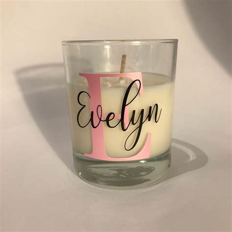 Description of a personalized candle