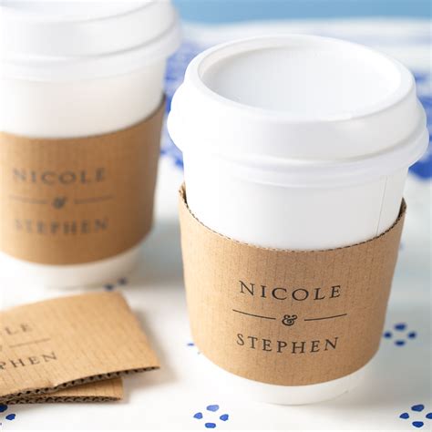 Personalized Coffee Cup Sleeves