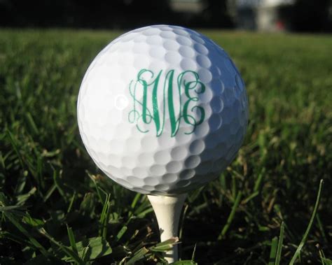 Personalized golf balls with custom monogramming