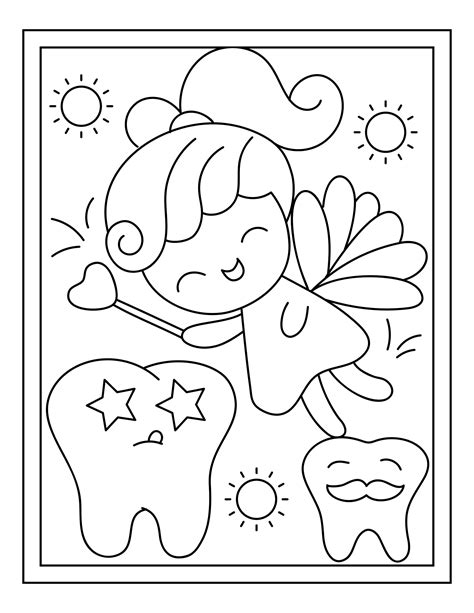 Personalized Tooth Fairy Coloring Pages