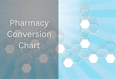 Pharmacy Conversion Charts