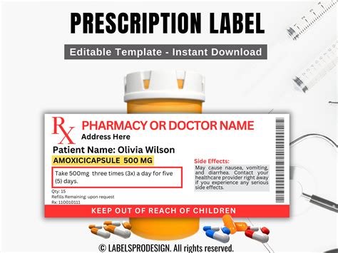 Pharmacy Label Templates