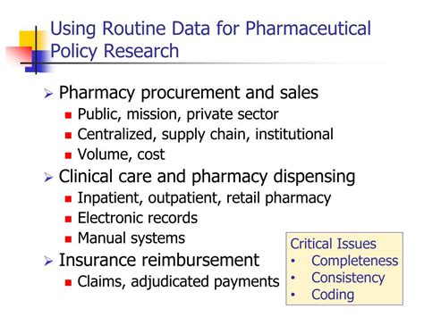 Pharmacy Policy Evaluation