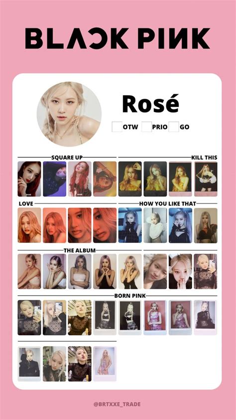 Photocard Template Rose