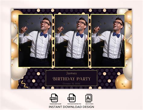 Photographic Birthday Templates