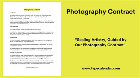 Photography contract tips