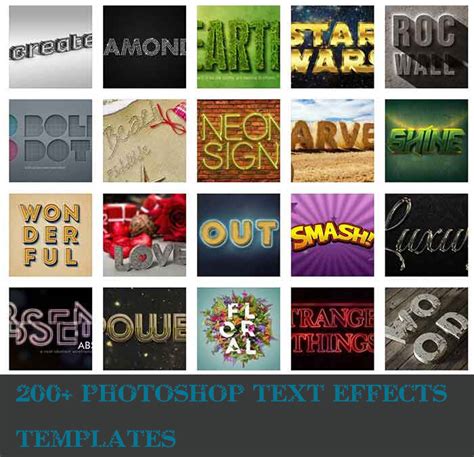 Photoshop Text Effect Templates Benefits