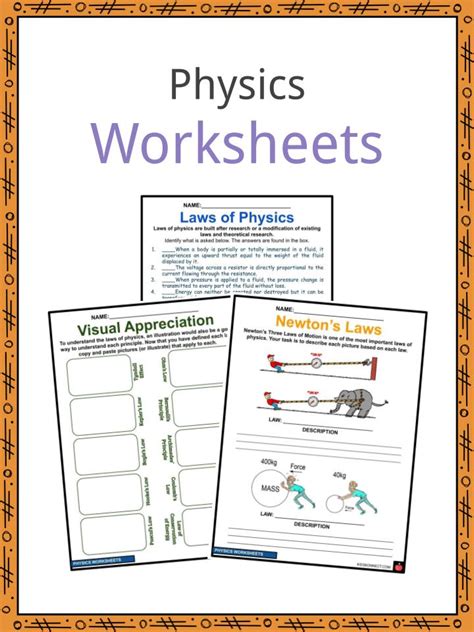 Physics printable worksheets with answers