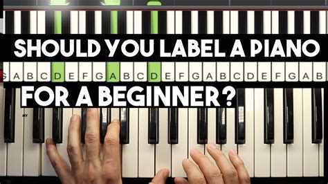 Piano Key Labels for Beginners