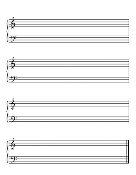 Piano Music Templates