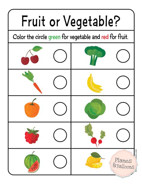 Picture Sorting Printables