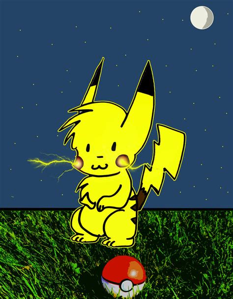 Pikachu at night