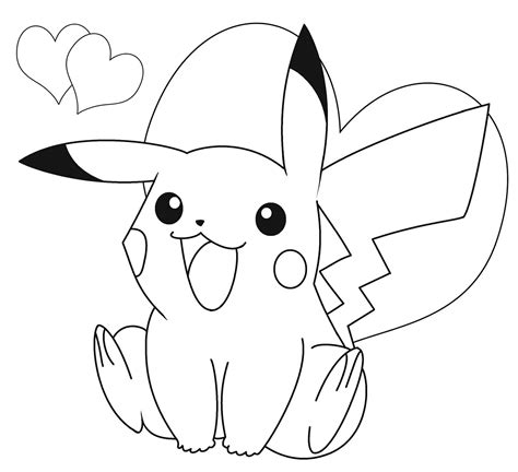 Pikachu Coloring Pages 2