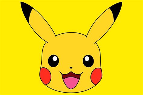 Pikachu face printable templates